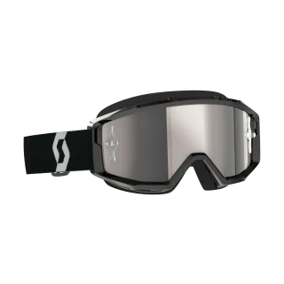 Scott Crossbril Primal - Zwart / Wit - Spiegel Zilver Lens
