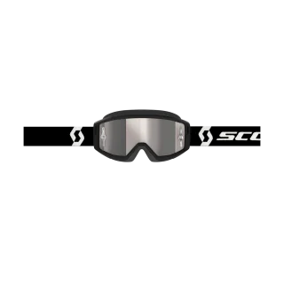 Scott Crossbril Primal - Zwart / Wit - Spiegel Zilver Lens