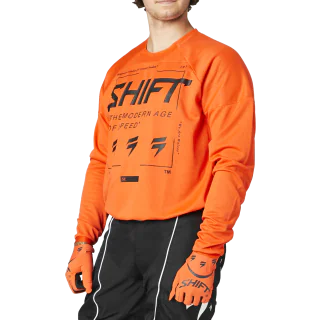 Shift Cross Shirt WHIT3 Label Bliss - Blood Oranje