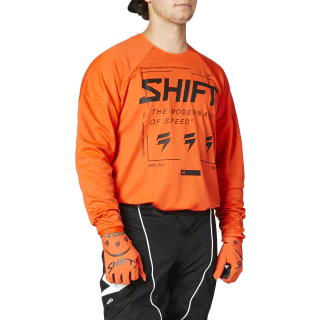 Shift Cross Shirt WHIT3 Label Bliss - Blood Oranje