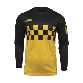 Thor Crosskleding 2026 Hallman Differ Cheq - Geel / Zwart