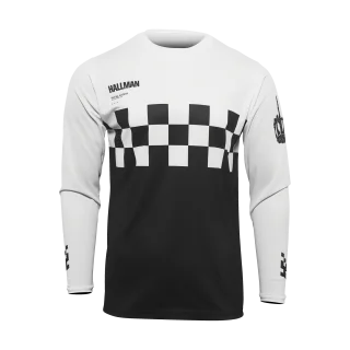 Thor Crosskleding 2026 Hallman Differ Cheq - Zwart / Wit