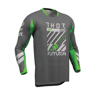 Thor Cross Shirt 2026 Launchmode Futura - Charcoal / Groen