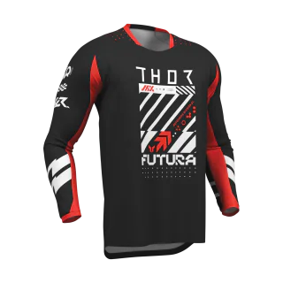 Thor Cross Shirt 2026 Launchmode Futura - Zwart / Rood