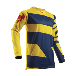 Thor Cross Shirt Pulse Level - Navy / Geel