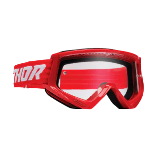 Thor Crossbril Combat Racer - Rood / Wit - Clear Lens