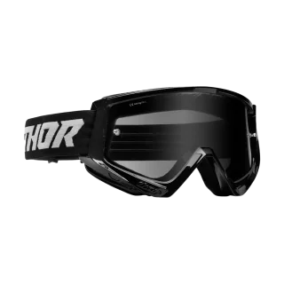 Thor Crossbril Combat Sand Racer - Zwart / Grijs - Smoke Lens