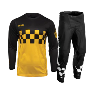 Thor Crosskleding 2026 Hallman Differ Cheq - Geel / Zwart