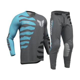 Thor Crosskleding 2027 Launchmode Shredder - Charcoal / Aqua