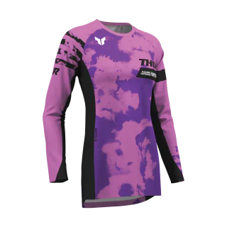 Thor Dames Crosskleding 2026 Launchmode Bleach - Zwart / Orchid