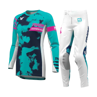 Thor Dames Crosskleding 2026 Launchmode Bleach - Wit / Aqua