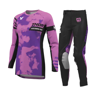 Thor Dames Crosskleding 2026 Launchmode Bleach - Zwart / Orchid