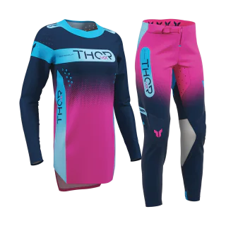 Thor Dames Crosskleding 2027 Sportmode Merge - Navy / Fuchsia