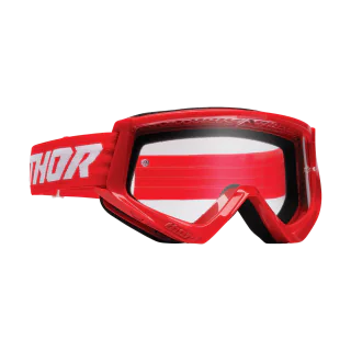 Thor Kinder Crossbril Combat Racer - Rood / Wit - Clear Lens