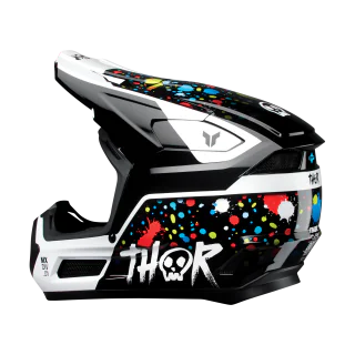 Thor Kinder Crosshelm Fleet Splat - Zwart