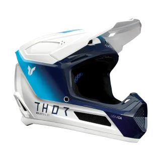 Thor Kinder Crosshelm Fleet Storm - Wit / Navy