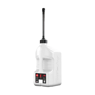 Tuff Jug Benzinekan Gen 3 Flexibele Slang met Auto-Stop - Wit / Zwart - 20 L