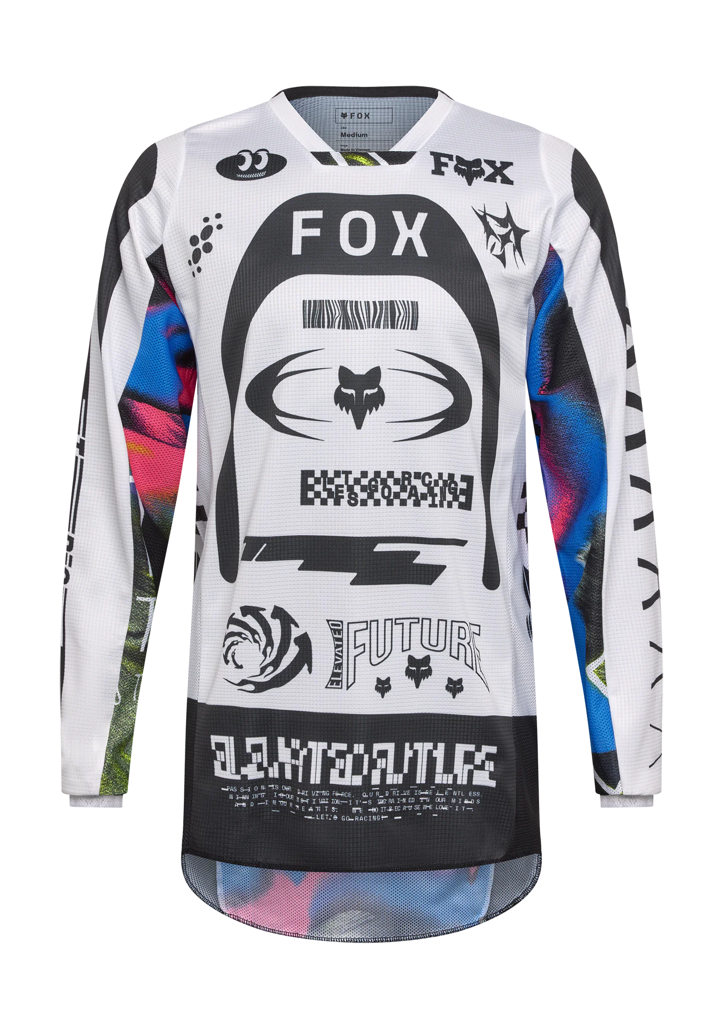 Fox Cross Shirt 2026 180 Image Cosmo - Wit / Zwart