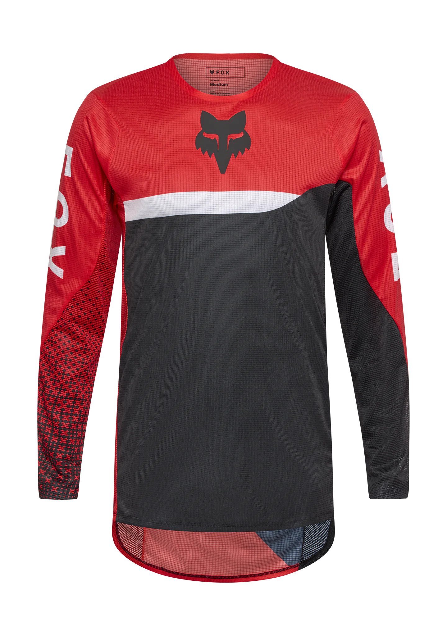 Fox Cross Shirt 2026 Flexair Fracture - Fluo Rood