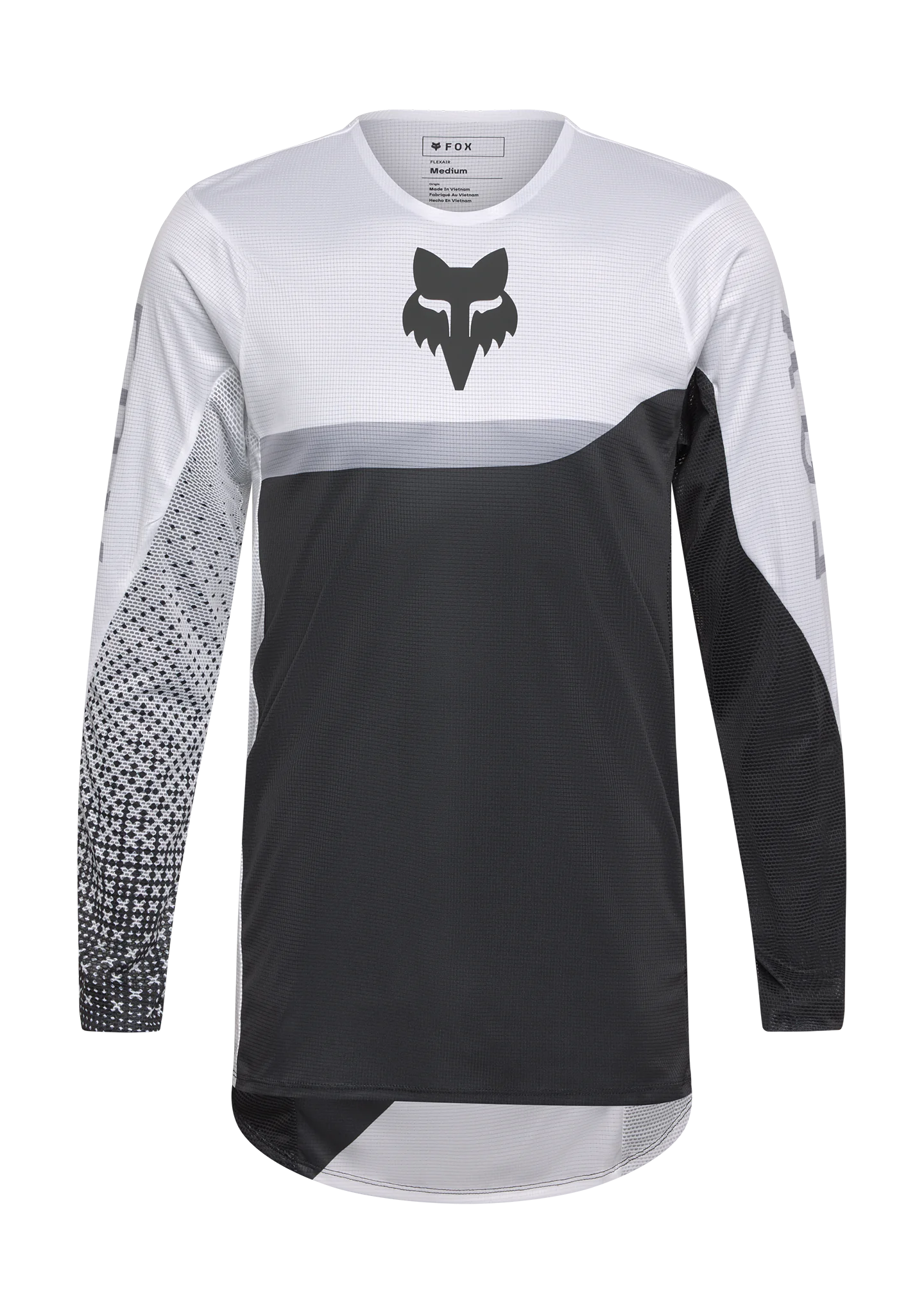 Fox Cross Shirt 2026 Flexair Fracture - Wit / Zwart