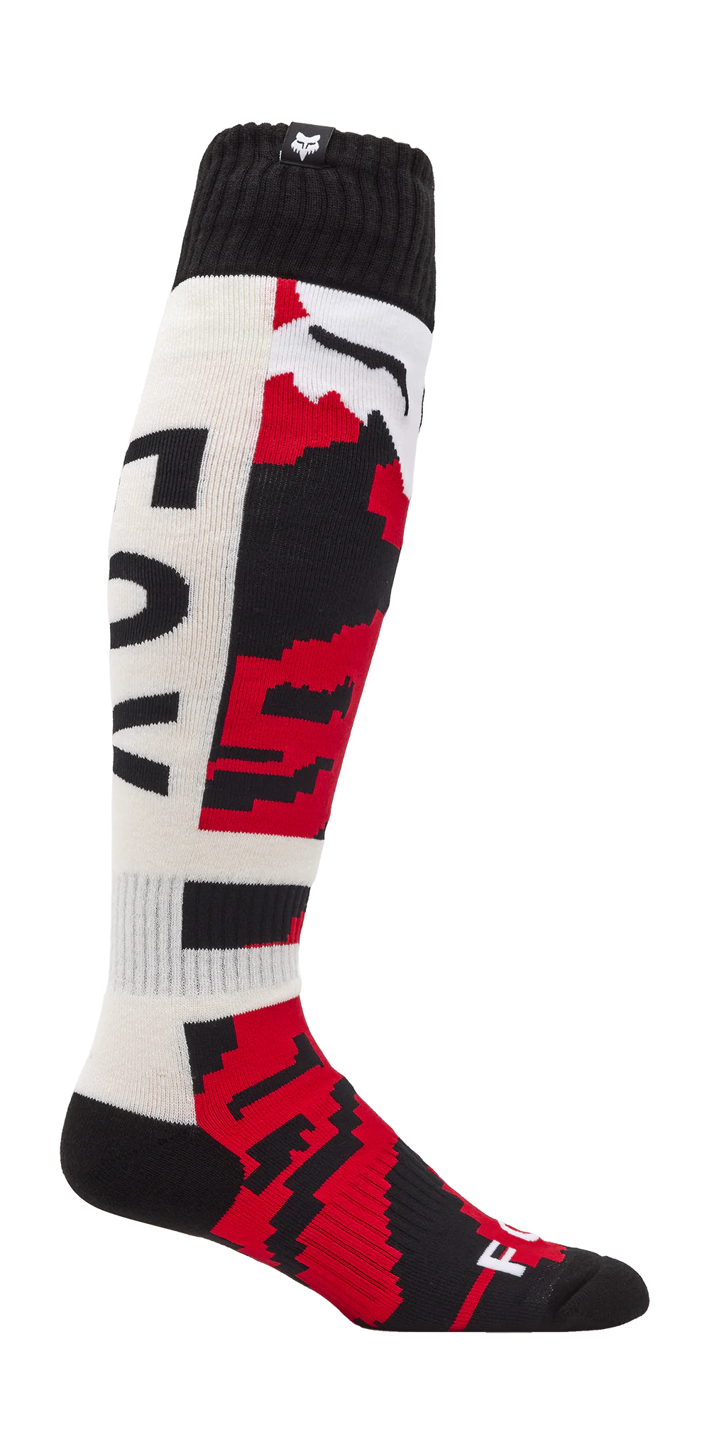 Fox Cross Sokken 180 Kairos - Wit / Fluo Rood