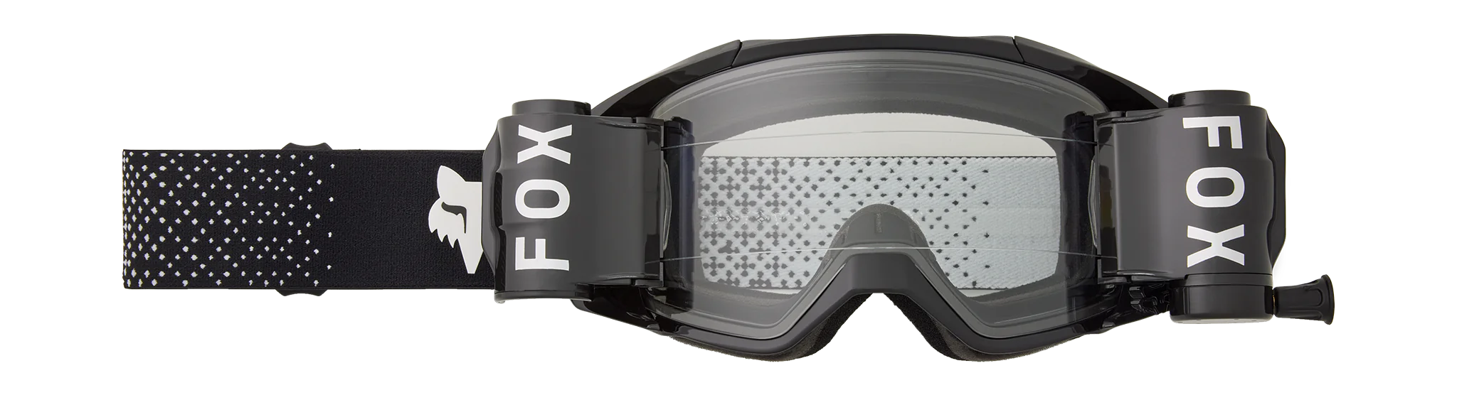 Fox Crossbril Roll-Off Vue - Zwart - Clear Lens