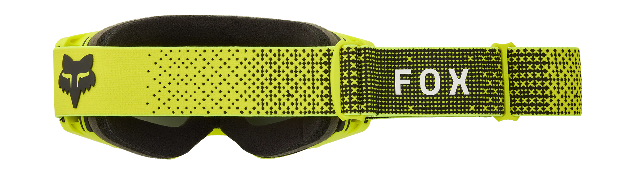 Fox Crossbril Vue Core - Fluo Geel - Chrome Spark Lens