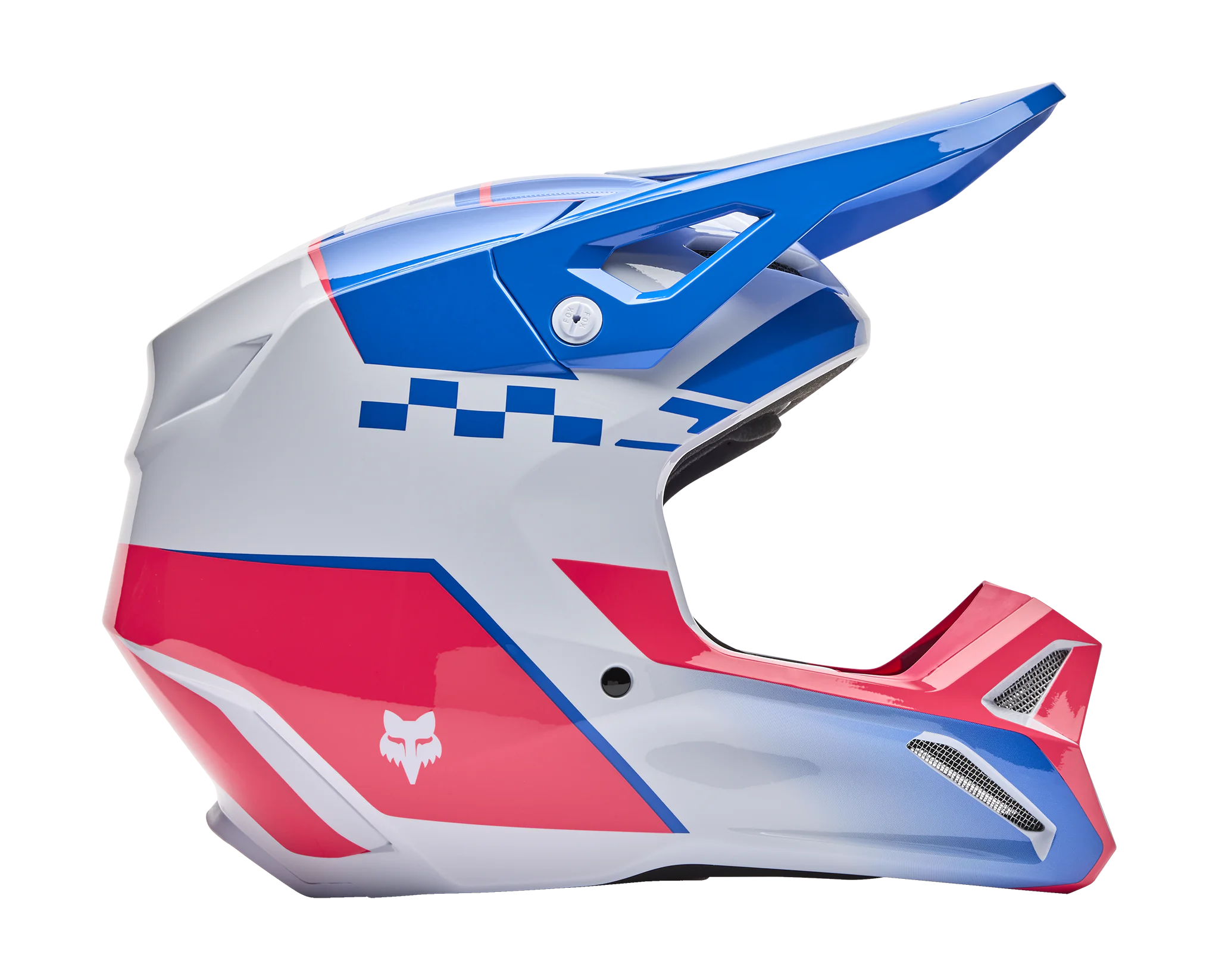 Fox Crosshelm V1 Collect - Blauw / Roze