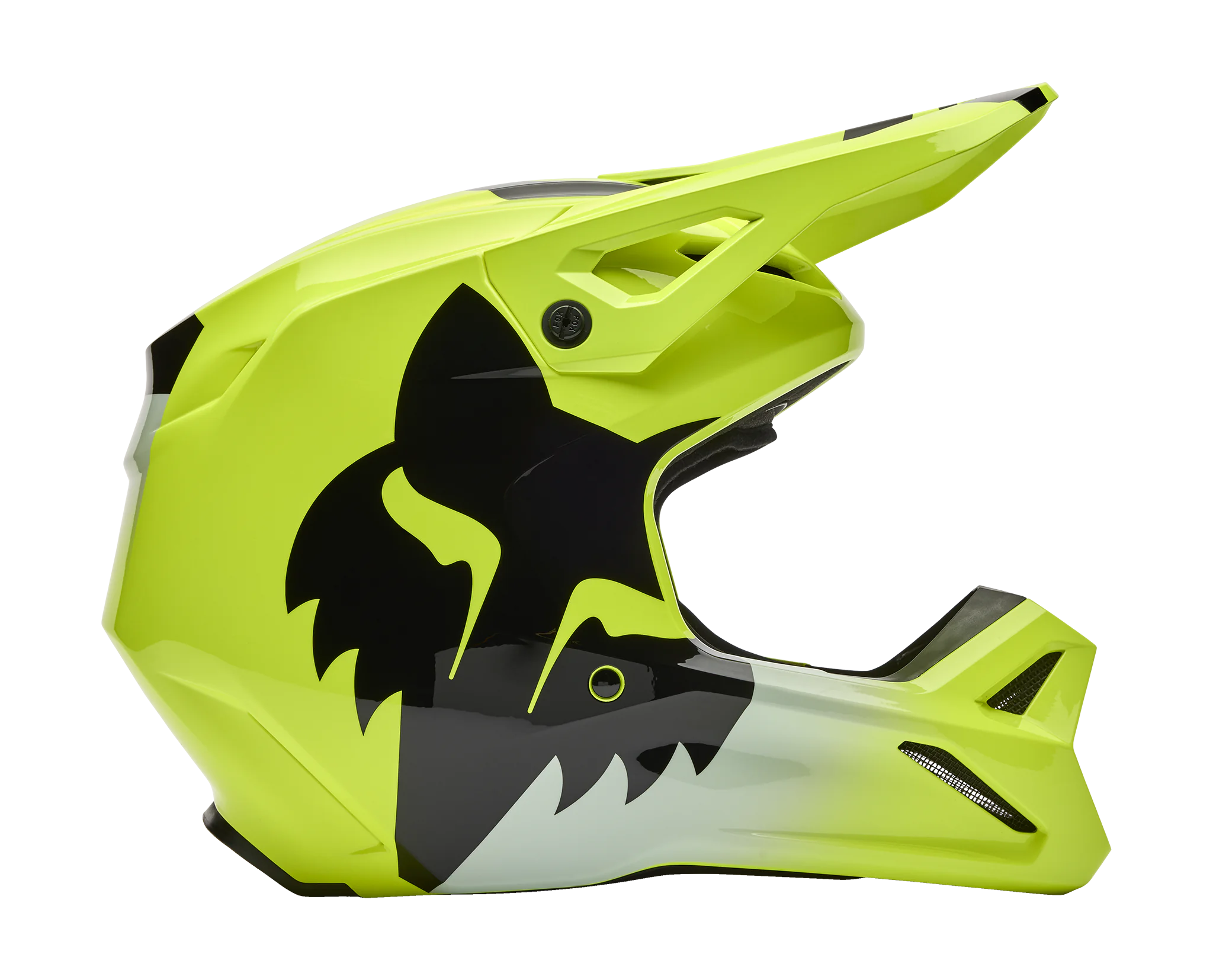 Fox Crosshelm V1 Shield - Fluo Geel
