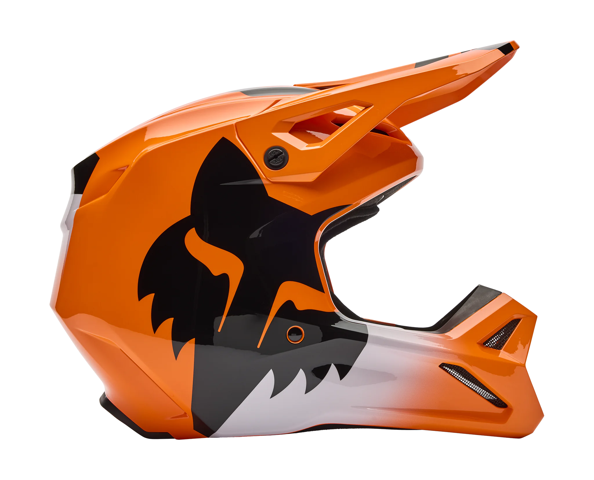 Fox Crosshelm V1 Shield - Fluo Oranje