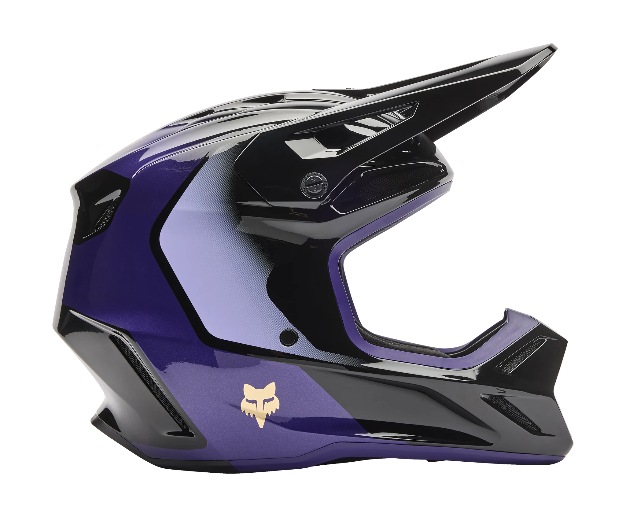 Fox Crosshelm V3 Drip - Zwart / Paars