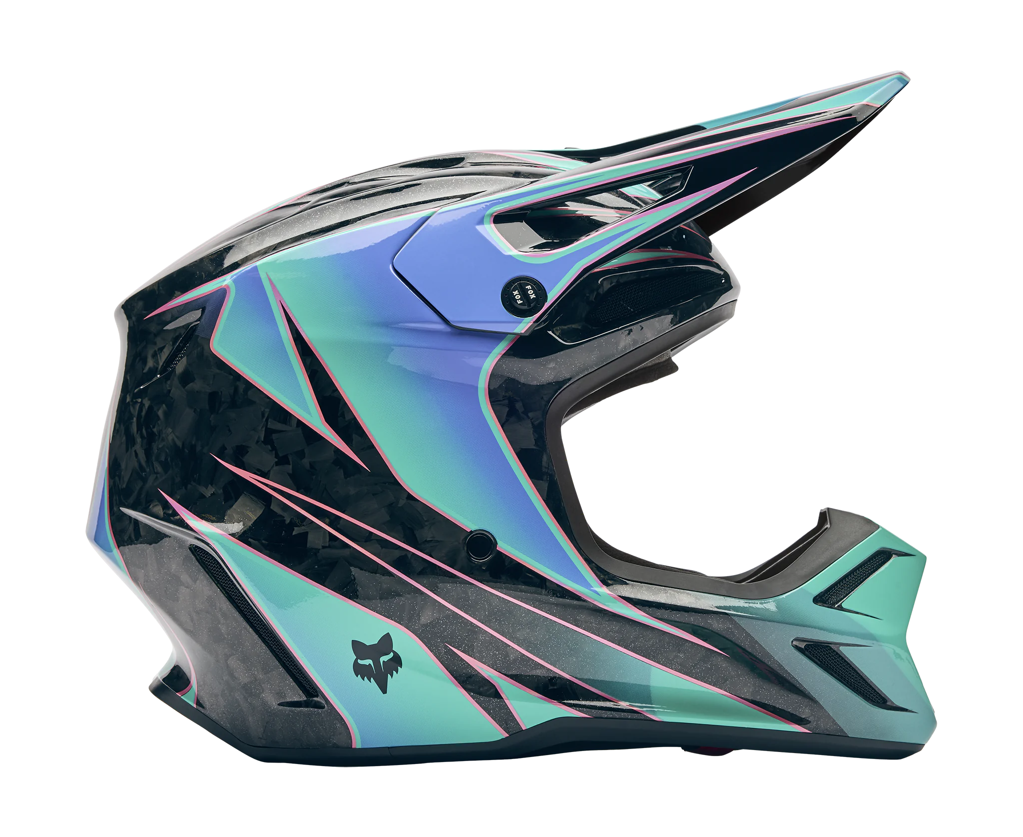 Fox Crosshelm V3 RS Canvas - Aqua
