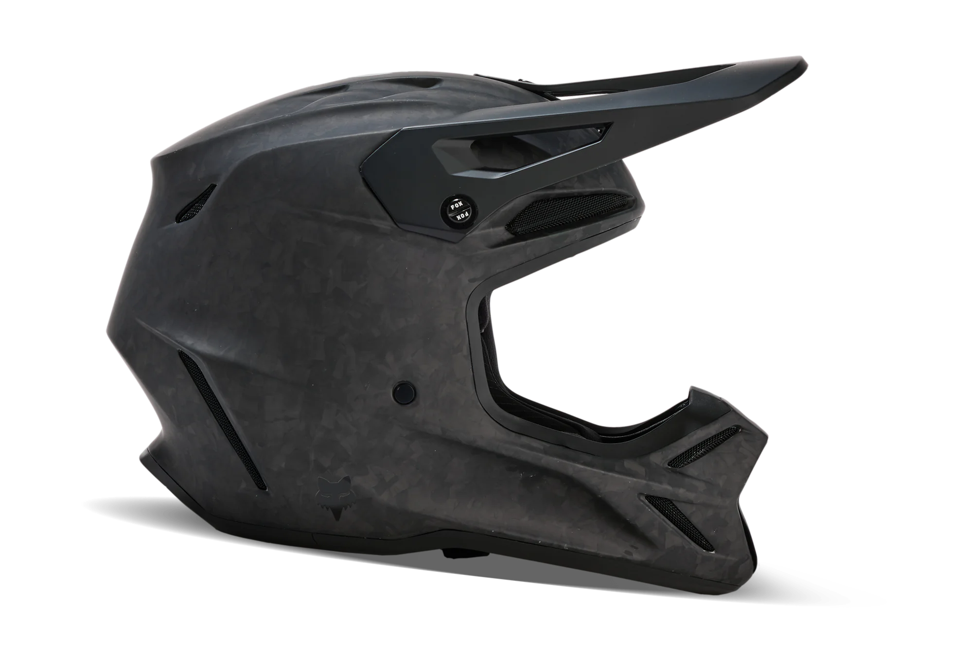 Fox Crosshelm V3 RS Carbon Solid - Mat Zwart