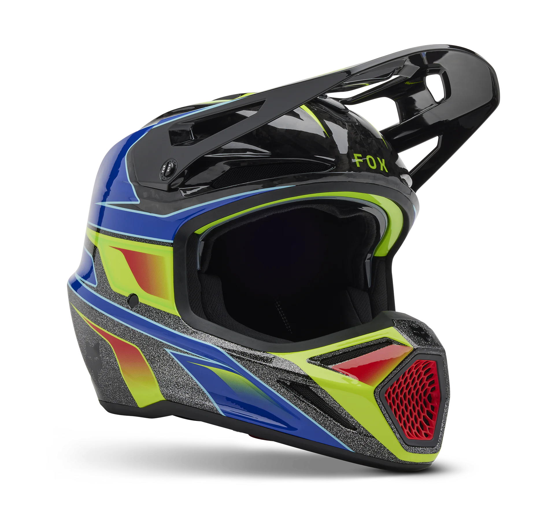Fox Crosshelm V3 RS Energy - Zwart