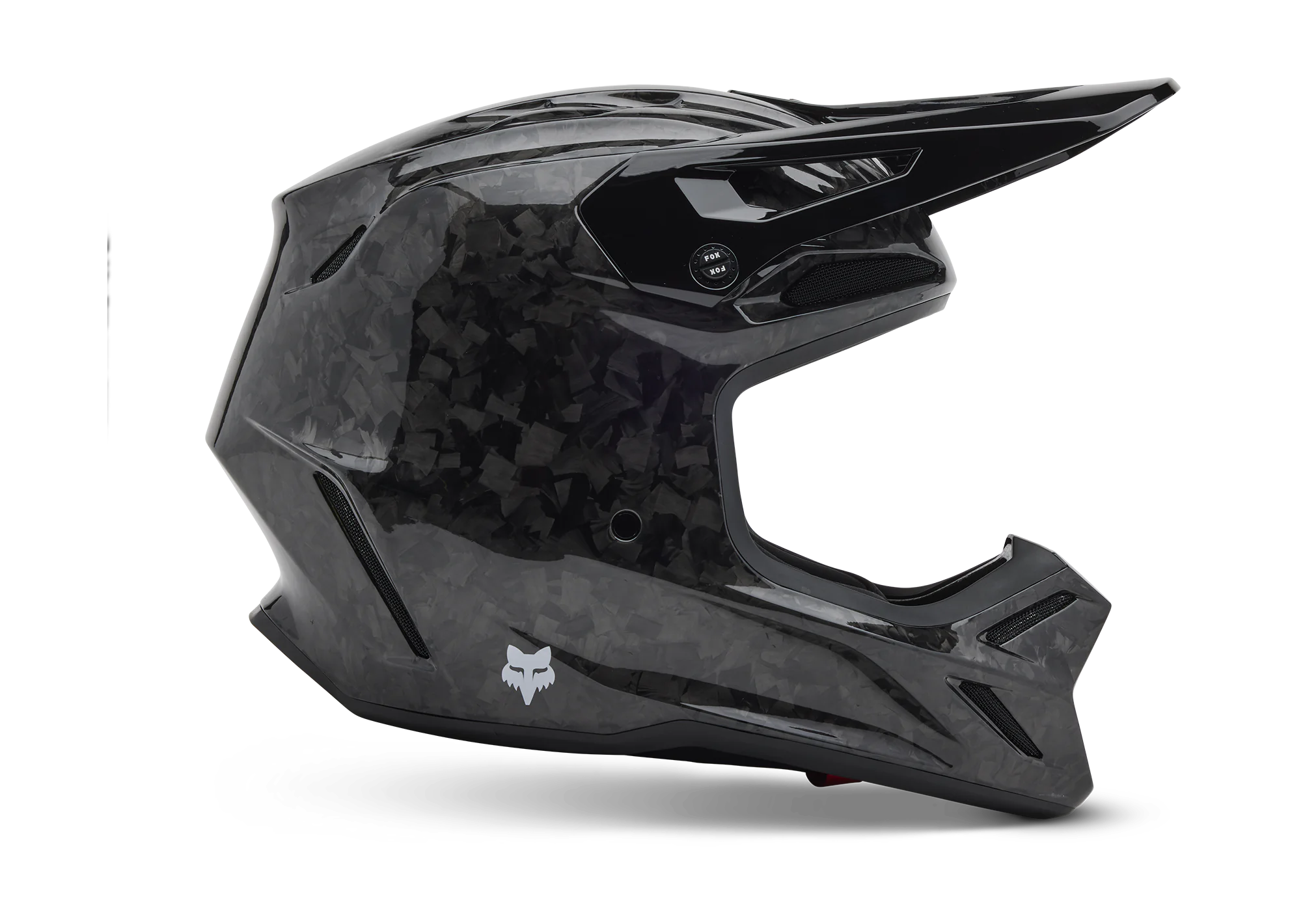 Fox Crosshelm V3 RS Solid - Zwart