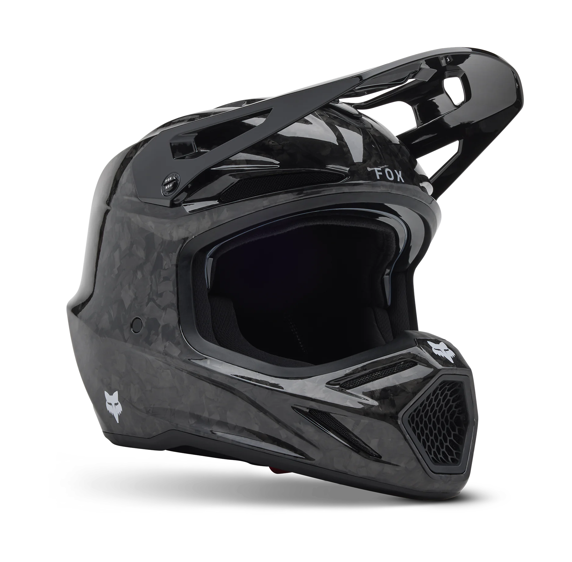 Fox Crosshelm V3 RS Solid - Zwart