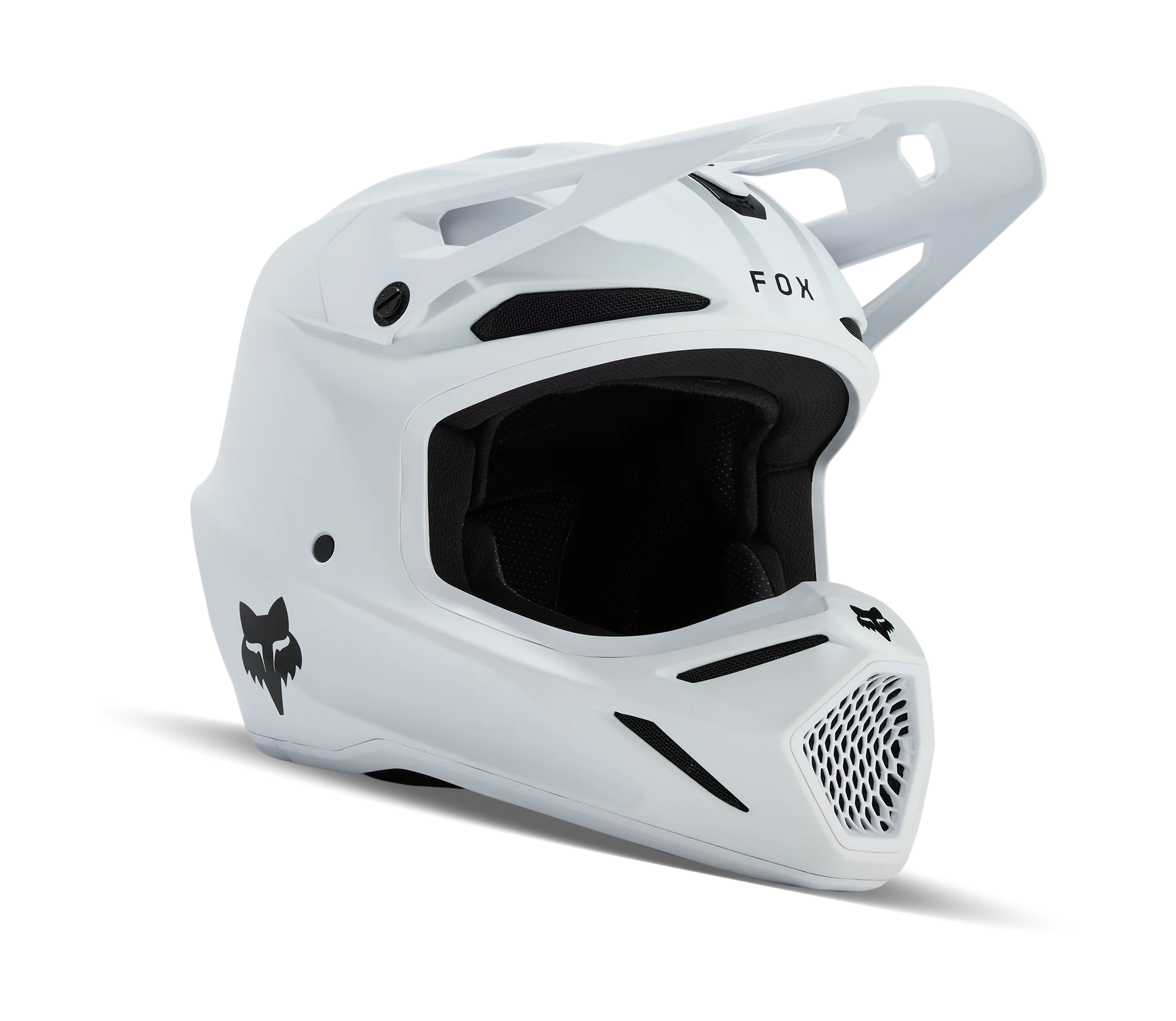 Fox Crosshelm V3 Solid - Mat Wit