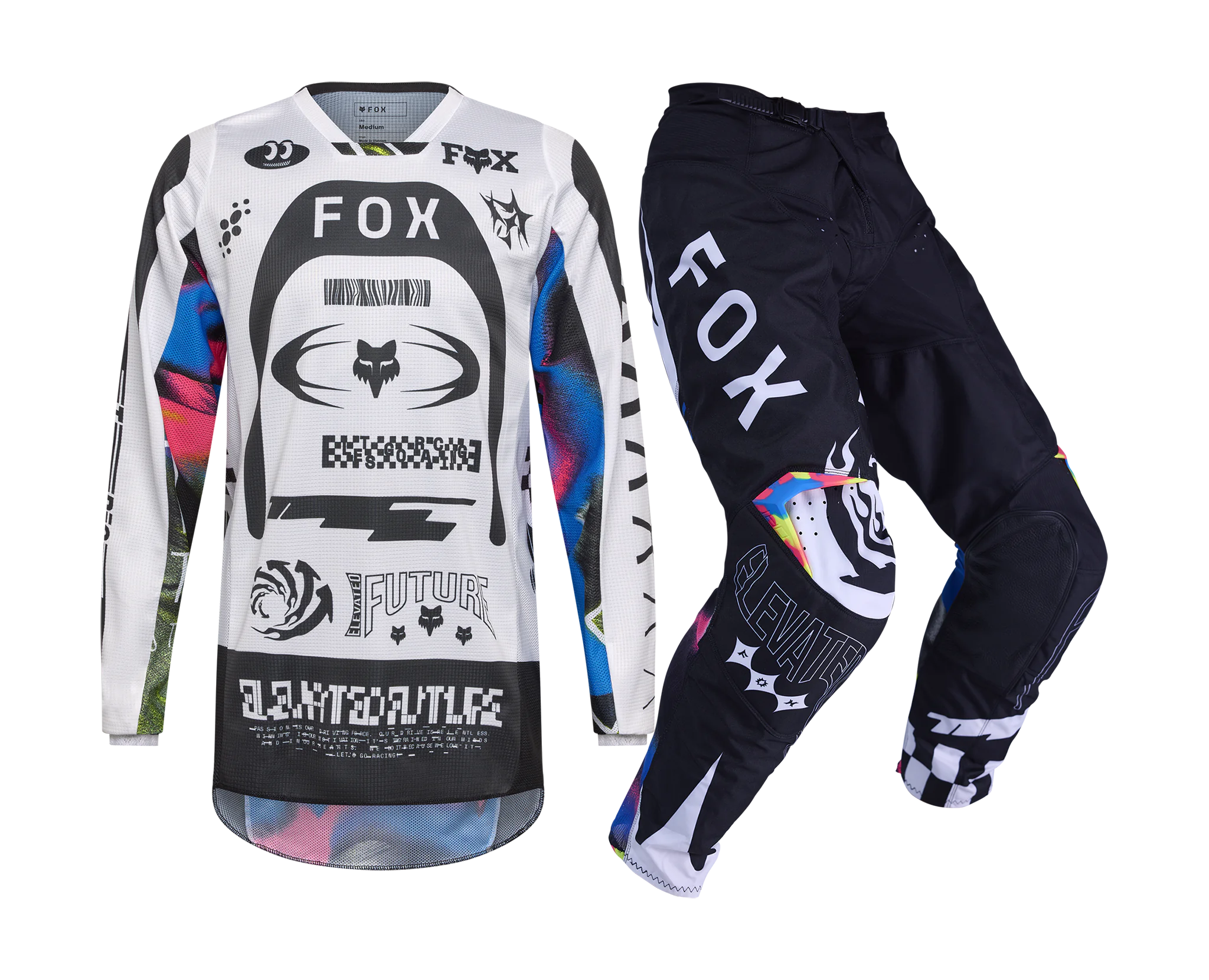 Fox Crosskleding 2026 180 Image Cosmo - Wit / Zwart