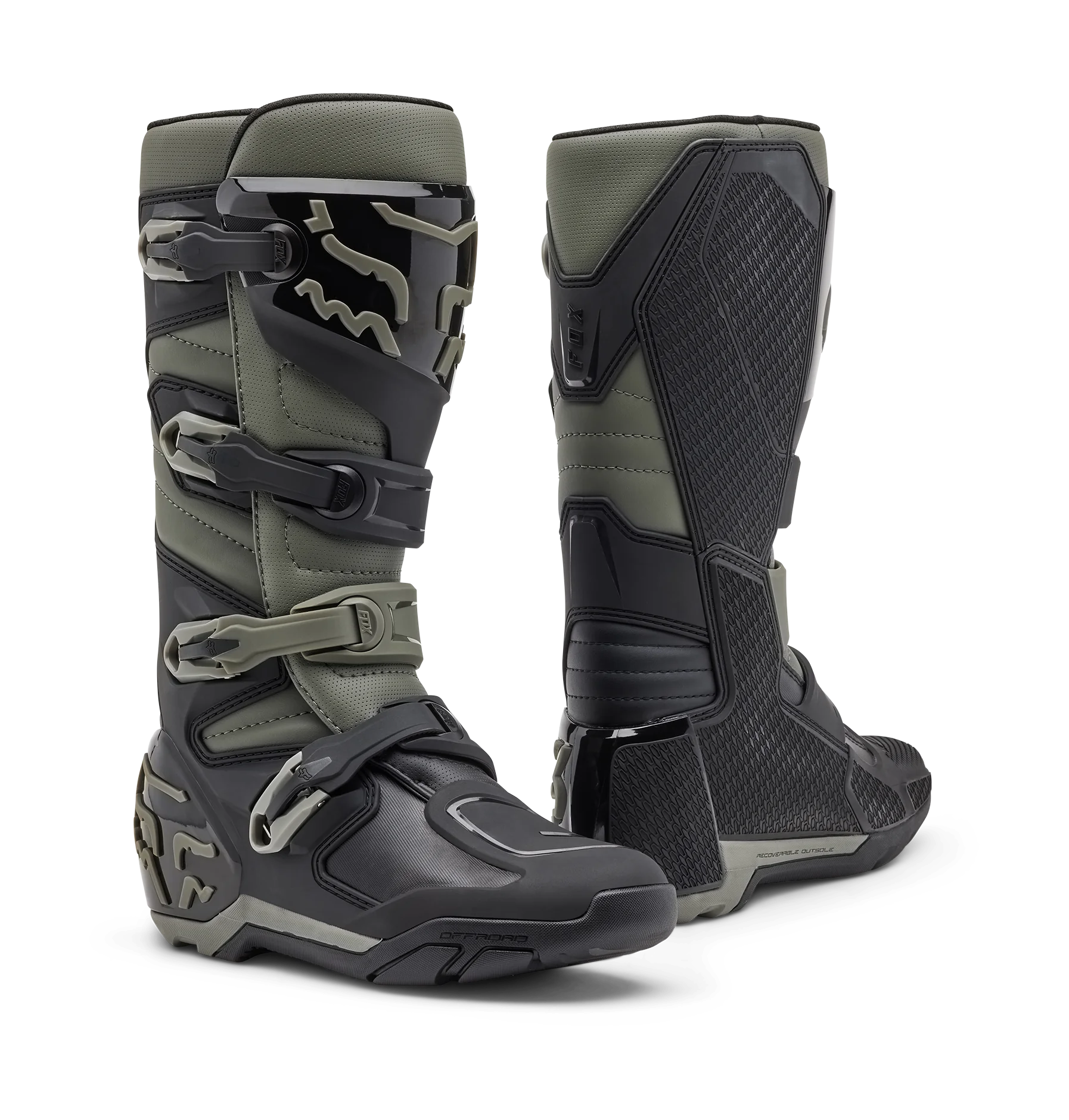 Fox Crosslaarzen Comp X - Grijs / Zwart