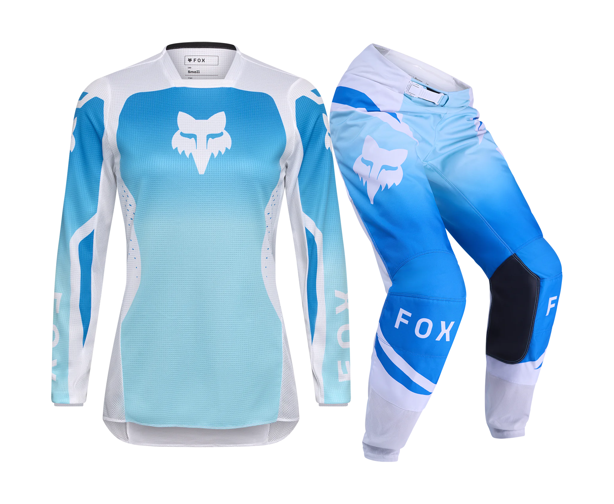 Fox Dames Crosskleding 2026 180 Shield - Wit / Blauw