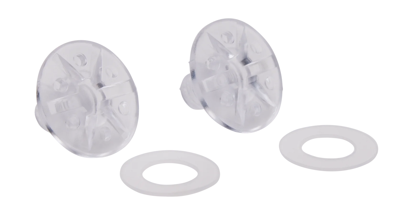 Fox Helmklep Schroeven V1 - Clear - Set