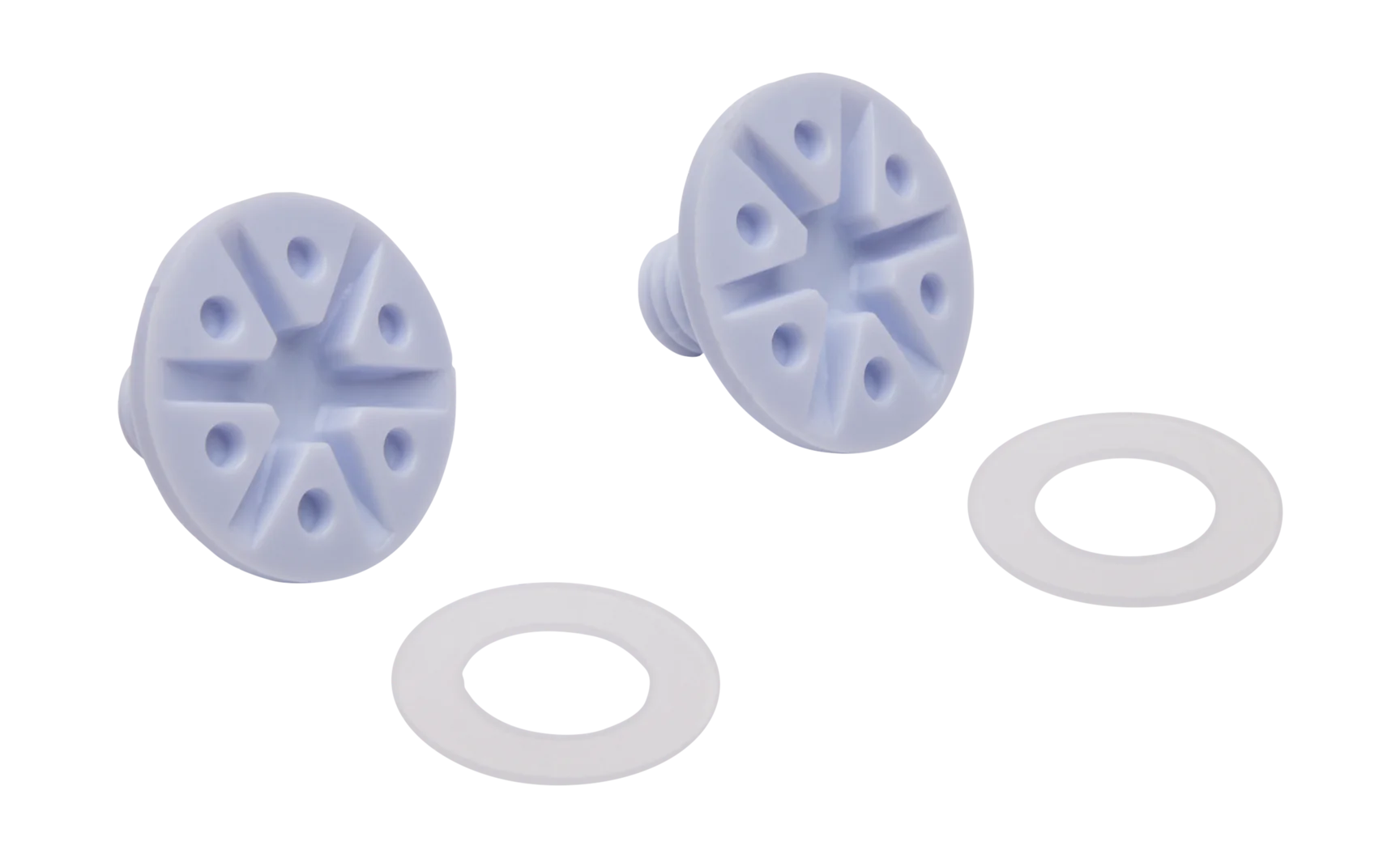 Fox Helmklep Schroeven V1 - Wit - Set