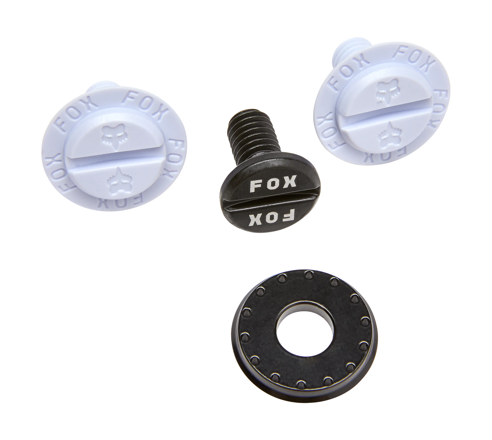Fox Helmklep Schroeven V3 - Wit - Set