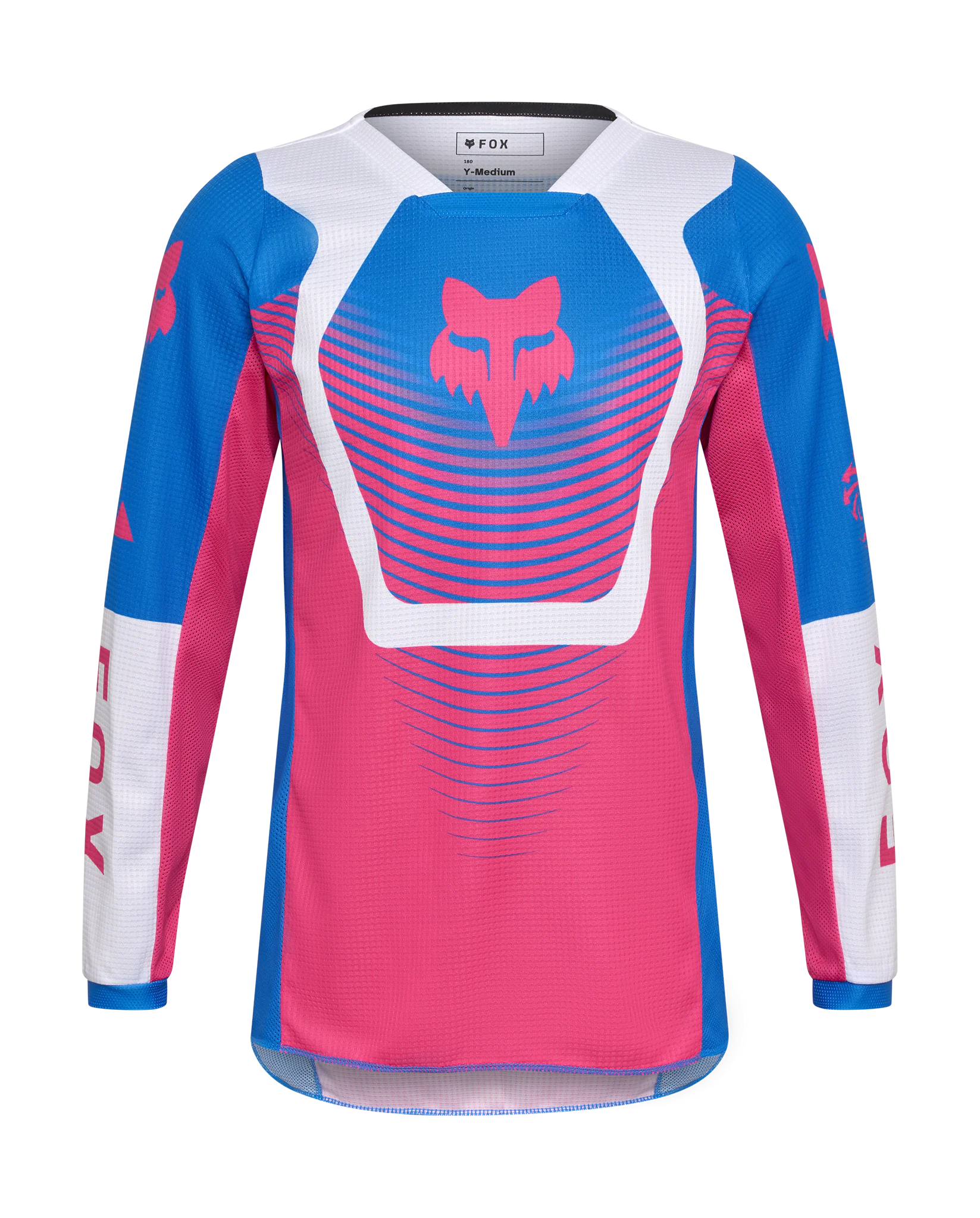 Fox Kinder Cross Shirt 2026 180 Collect - Blauw / Roze