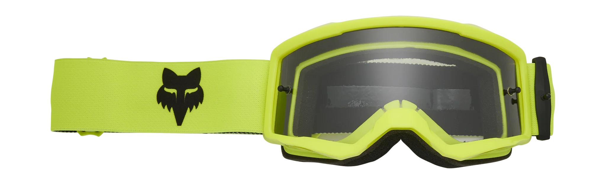 Fox Kinder Crossbril Main II Core - Fluo Geel - Clear Lens