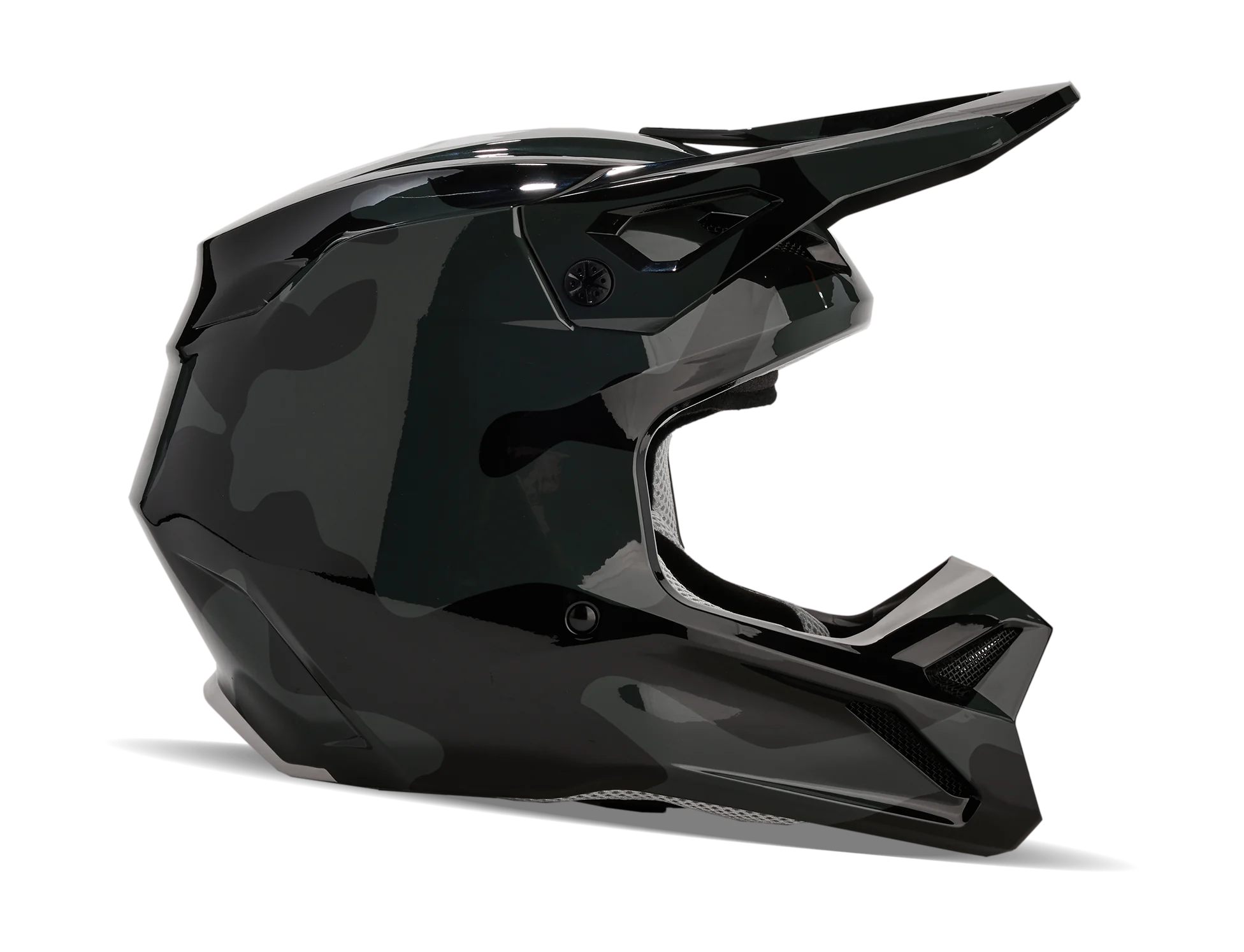 Fox Kinder Crosshelm V1 Bnkr - Zwart Camo