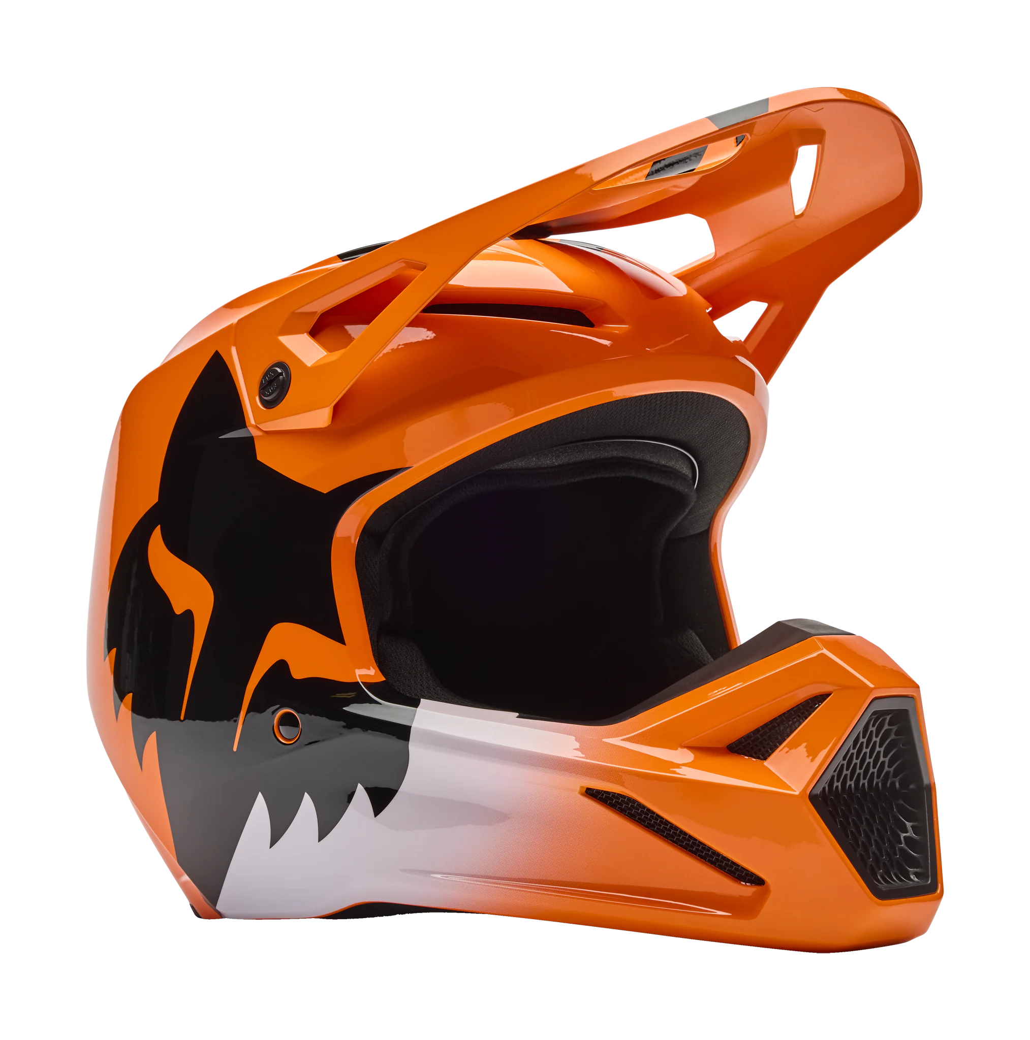 Fox Kinder Crosshelm V1 Shield - Fluo Oranje