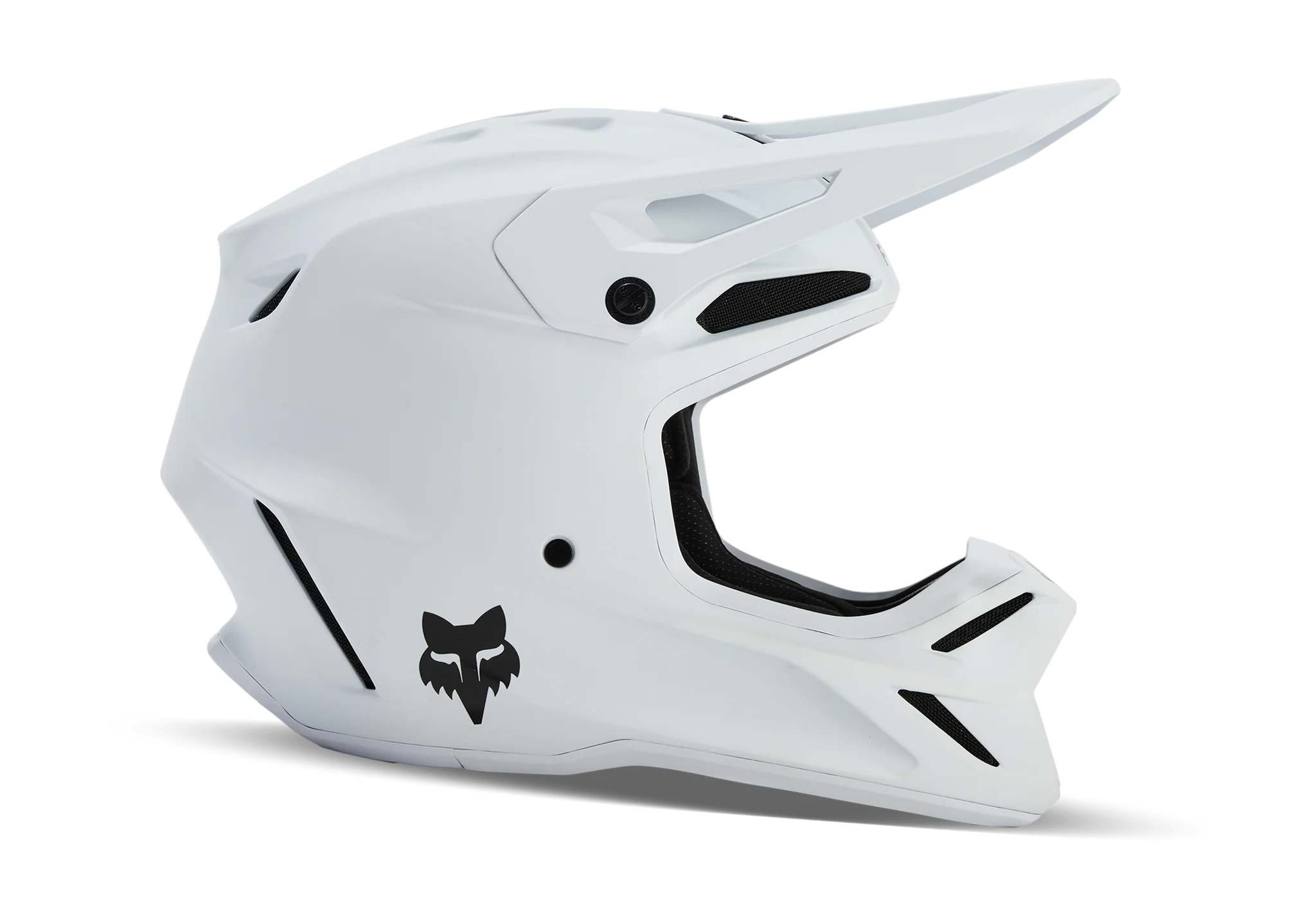 Fox Kinder Crosshelm V3 Solid - Mat Wit