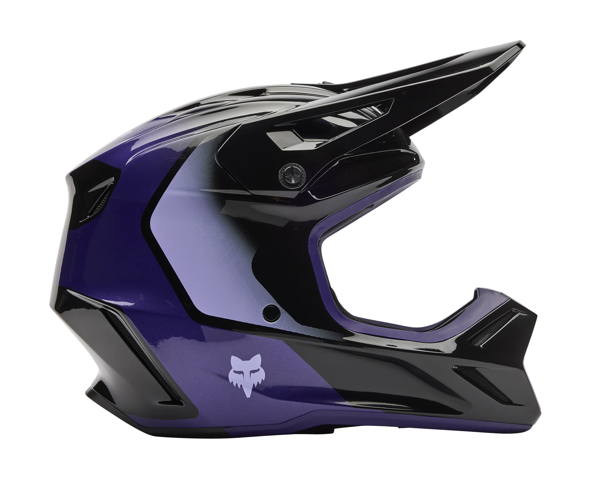 Fox Kinder Crosshelm V3 Spire - Zwart / Paars