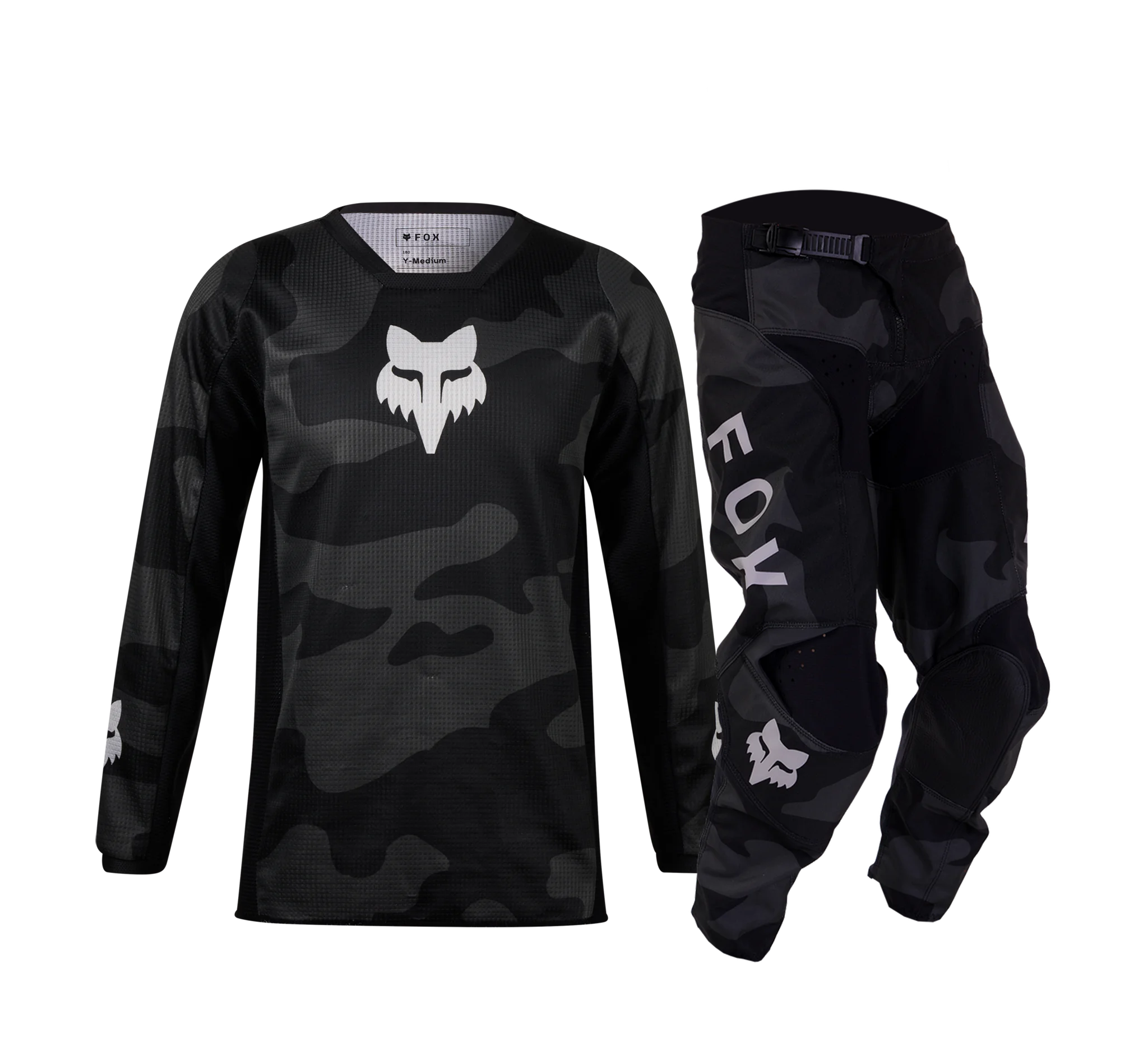 Fox Kinder Crosskleding 2026 180 Bnkr - Zwart Camo